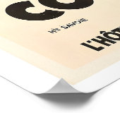 Comblou Ski Lift France Vintage Ski Poster (Ecke)