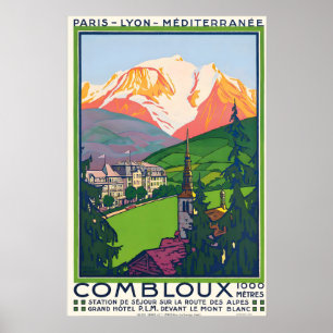 Combloux Chamonix Megeve Alpes Berge Frankreich Poster