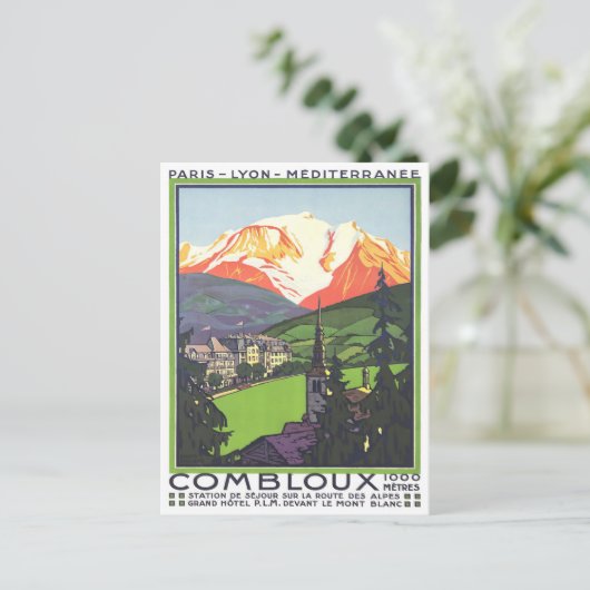 Combloux Frankreich Postkarte (Stehend Vorderseite)