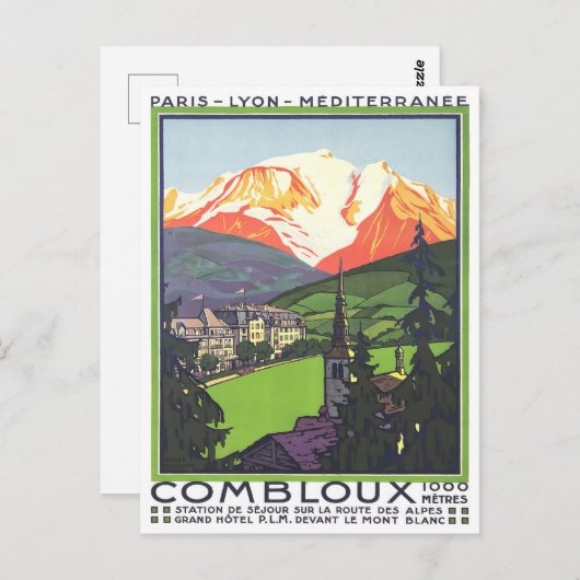 Combloux Frankreich Postkarte (Vorne/Hinten)