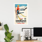 Combloux, Téléphérique de Megève, France   Vintage Poster (Heimbüro)