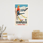 Combloux, Téléphérique de Megève, France   Vintage Poster (Küche)