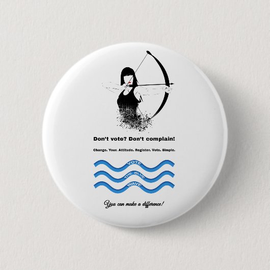 Combo Archer und Vote Blue Button (Vorderseite)