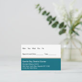 Combo für die Terminierung von Visitenkarten Visitenkarte (Stehend Vorderseite)