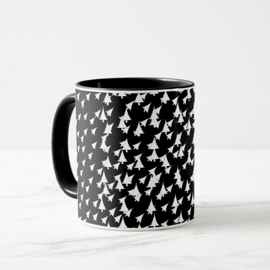 Combo für Schwarz-weiße Bäume Tasse (Vorderseite Links)