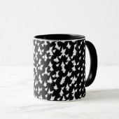Combo für Schwarz-weiße Bäume Tasse (VorderseiteRechts)
