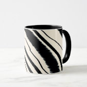 Combo für Schwarz-weiße Tierausdrucke Tasse (VorderseiteRechts)