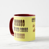 Combo-Kaffee-Tasse "Dein Morgen-Aufzug" Tasse (Vorderseite Links)