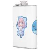 Combo Kawaii Anime, Cute Blue Whale and Octo-Vibes Flachmann (Links)