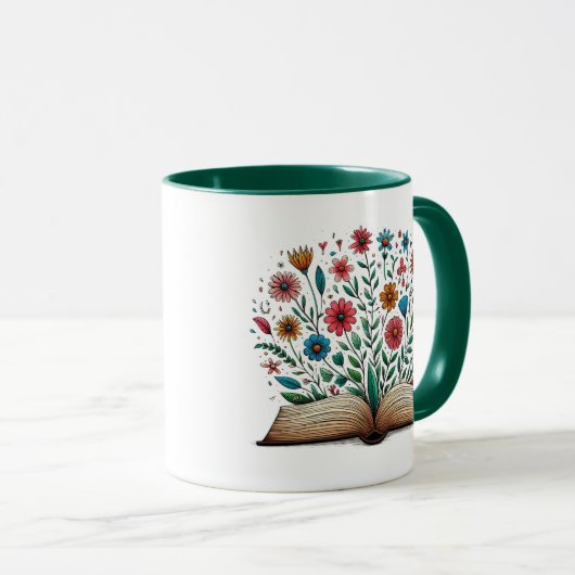 Combo-Keramik für offene Blume Tasse (VorderseiteRechts)