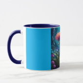 Combo Mug, 11oz (Twilight Flower-7) Tasse (Links)