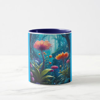 Combo Mug, 11oz (Twilight Flower-7) Tasse
