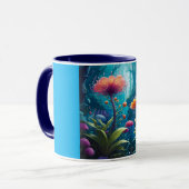 Combo Mug, 11oz (Twilight Flower-7) Tasse (Vorderseite Links)