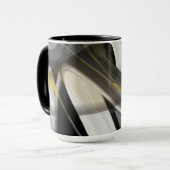 Combo Mug Abstract Trend Innendekoration Schwarz Tasse (Vorderseite Links)