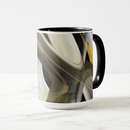 Combo Mug Abstract Trend Innendekoration Schwarz Tasse (VorderseiteRechts)