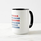 Combo Mug Noir TRAVEL USA Tasse (VorderseiteRechts)