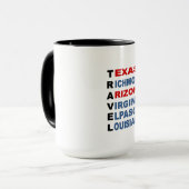 Combo Mug Noir TRAVEL USA Tasse (Vorderseite Links)
