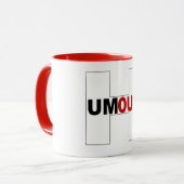 Combo mug rouge HUMOUR Tasse (Vorderseite Links)