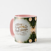 Combo Mug Set – Cozy Candlelight Christmas Gift Tasse (Vorderseite Links)