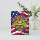 Combo-Pack für Karneval-Party aus 3 Designs Einladungspostkarte (Stehend Vorderseite)