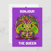 Combo-Pack für Karneval-Party aus 3 Designs Einladungspostkarte (Vorne/Hinten)