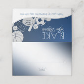 Combo-Sitzkarte Platzkarte (Außenseite Aufgefaltet)