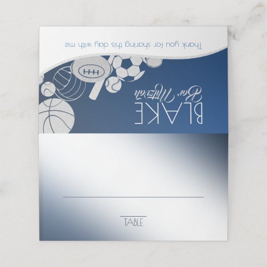 Combo-Sitzkarte Platzkarte (Außenseite Aufgefaltet)