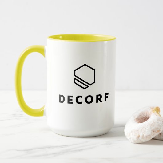 Combo-Tasse - 15 oz, gelb Tasse (Mit Donut)
