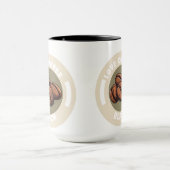 Combo-Tasse, 15 oz, Liebe Kaffeepause Schwarz Tasse (Zentrum)