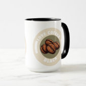 Combo-Tasse, 15 oz, Liebe Kaffeepause Schwarz Tasse (VorderseiteRechts)