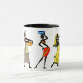 Combo-Tasse Afrikanischer Frauen, 11 oz Tasse (Zentrum)