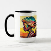 Combo-Tasse der Afrikanerin, 15 oz Tasse (Links)