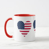 Combo-Tasse der amerikanischen Flagge Tasse (Links)