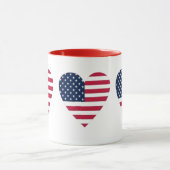 Combo-Tasse der amerikanischen Flagge Tasse (Zentrum)