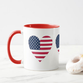 Combo-Tasse der amerikanischen Flagge Tasse