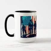 Combo-Tasse der amerikanischen Soldaten, 15 oz Tasse (Links)