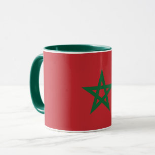 Combo-Tasse der Flagge des Königreichs Marokko Tasse
