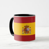 Combo-Tasse der Flagge des Königreichs Spanien Tasse (Vorderseite Links)