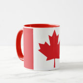 Combo-Tasse der kanadischen Flagge Tasse (Vorderseite Links)