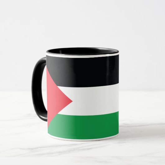 Combo-Tasse der palästinensischen Flagge Tasse (Vorderseite Links)