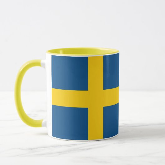 Combo-Tasse der schwedischen Flagge Tasse (Links)