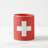 Combo-Tasse der Schweizer Flagge Tasse (Zentrum)