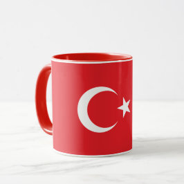 Combo-Tasse der türkischen Flagge Tasse