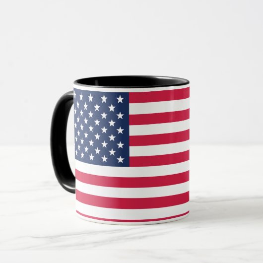Combo-Tasse der US-Flagge Tasse (Vorderseite Links)