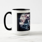 Combo-Tasse des Doppelexposure Man, 15 oz Tasse (Links)