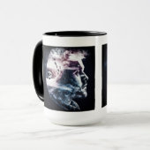 Combo-Tasse des Doppelexposure Man, 15 oz Tasse (Vorderseite Links)