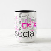 Combo-Tasse des Social Media-Marketings Tasse (Zentrum)