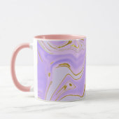 Combo-Tasse: Elegante lila- und Goldakzente Tasse (Links)