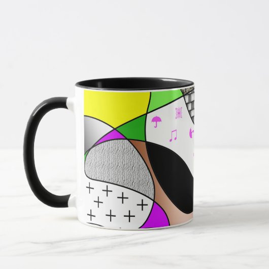 Combo-Tasse für abstraktes Kunstdesign Tasse (Links)
