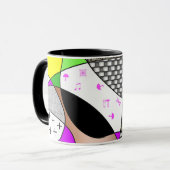 Combo-Tasse für abstraktes Kunstdesign Tasse (Vorderseite Links)